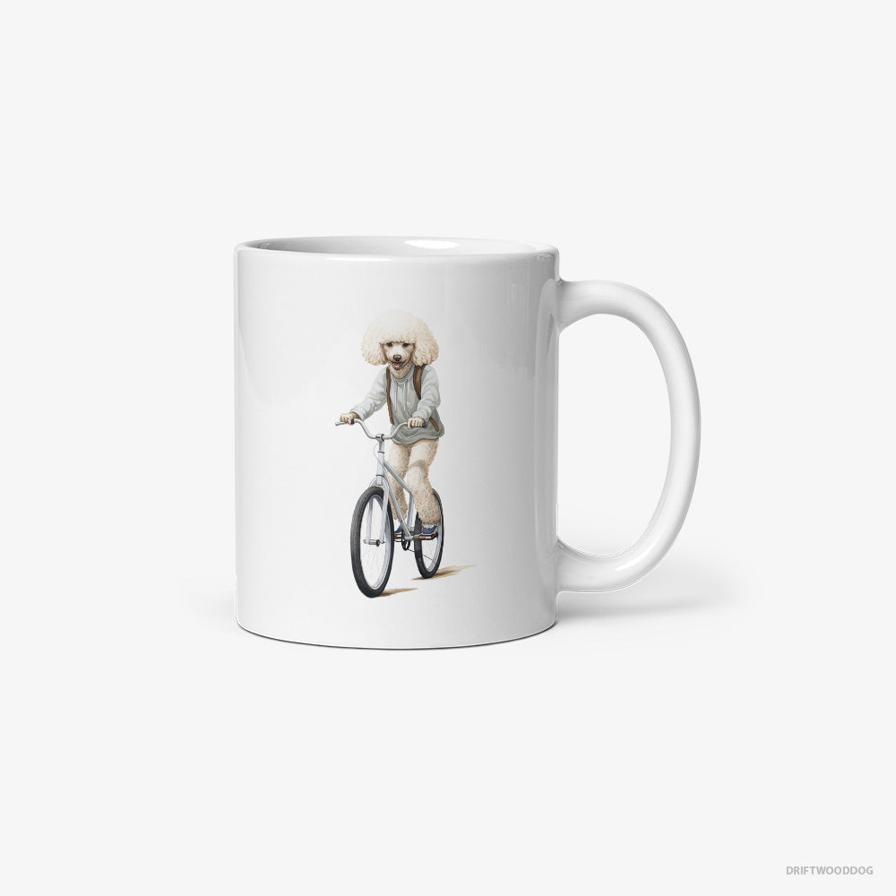 Poodle Riding a Bicycle Classic Mug