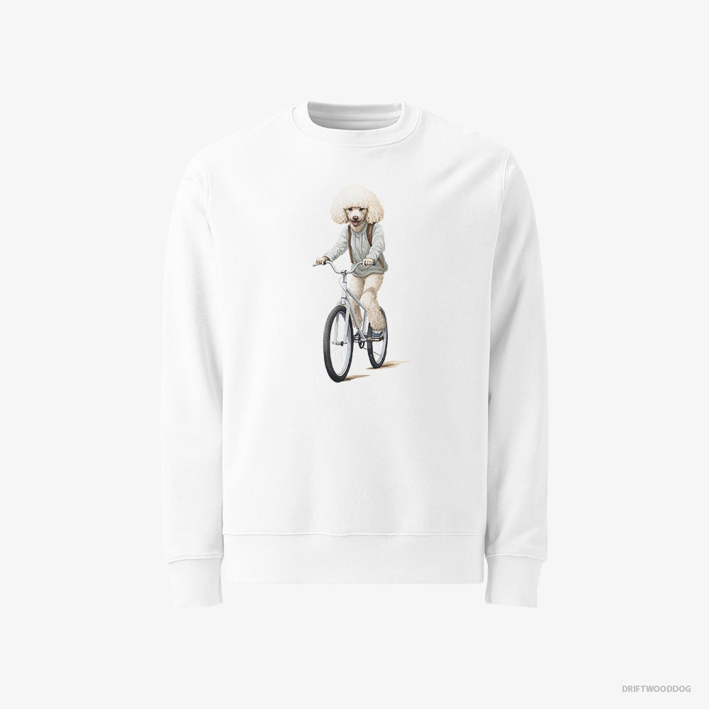 Poodle Riding a Bicycle Classic Sweatshirt