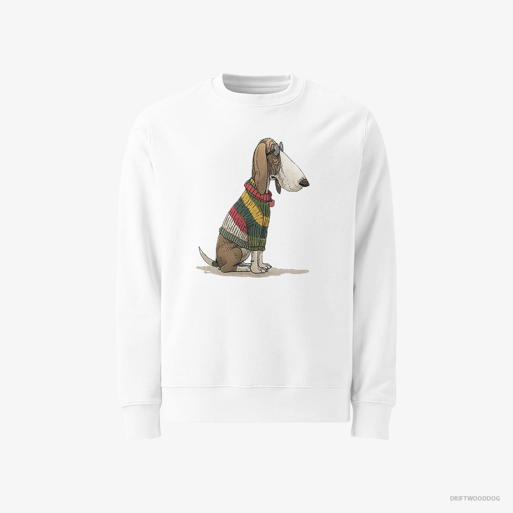 Basset Hound Adorned in Rainbow Gear Classic Sweatshirt