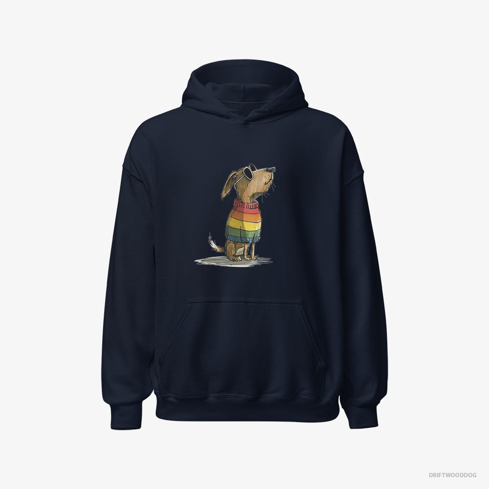 Beagle Wearing Rainbow Outfit Classic Hoodie