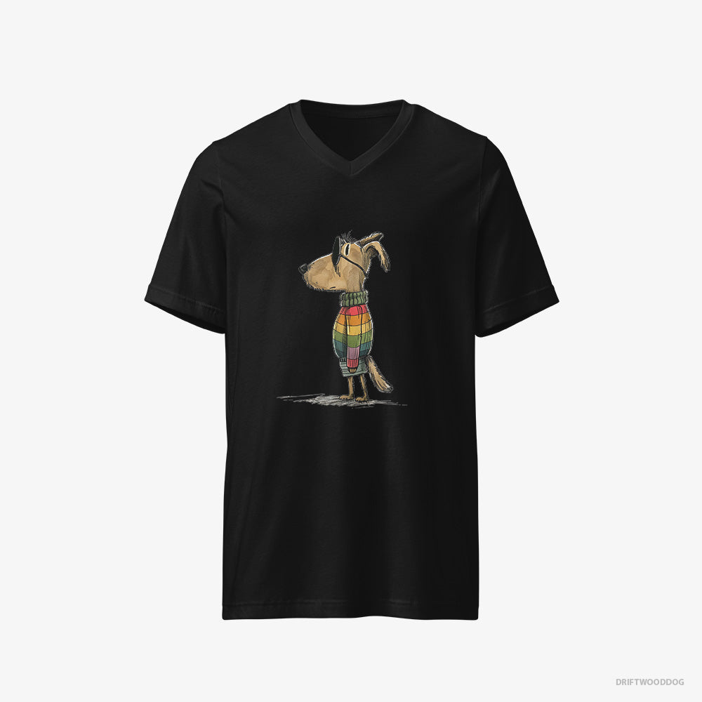 Beagle All Set for Pride – Women's T-Shirt Black V-Neck – V-Neck