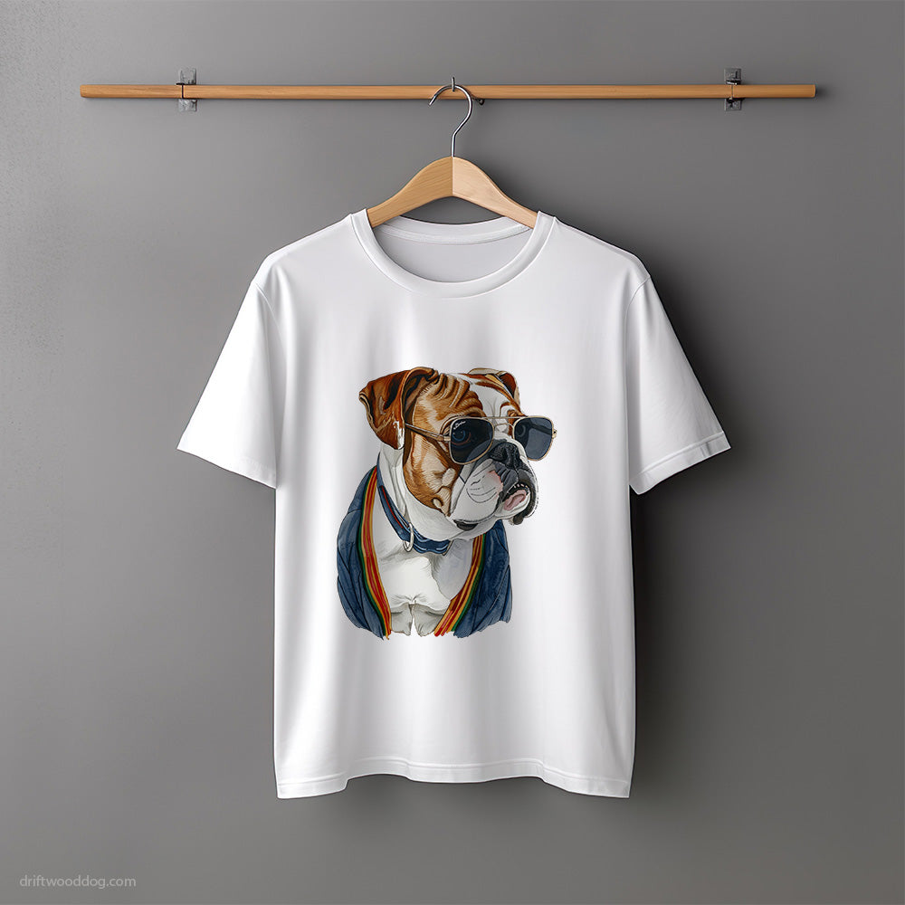 Bulldog Ready for Pride T-Shirt – Unisex Tee for Dog Lovers