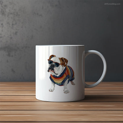 Bulldog Geared up for Pride Mug – Funny Dog Coffee Mugs | Quirky Canine Drinkware