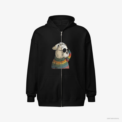 Bulldog Eager for Pride Black Hoodie