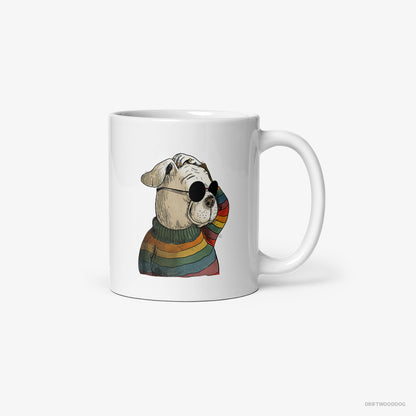 Bulldog Eager for Pride White Mug