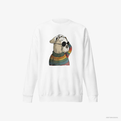 Bulldog Eager for Pride White Sweatshirt