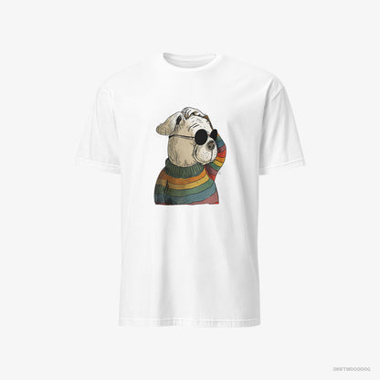 Bulldog Eager for Pride White T-Shirt