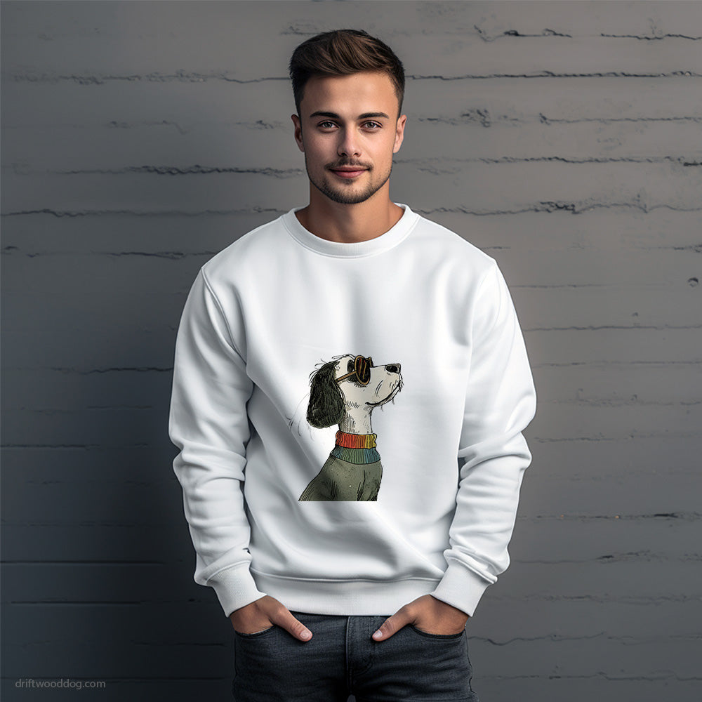 Cavalier King Charles Spaniel Ready for Pride Sweatshirt – Unique Dog Sweatshirt for Men