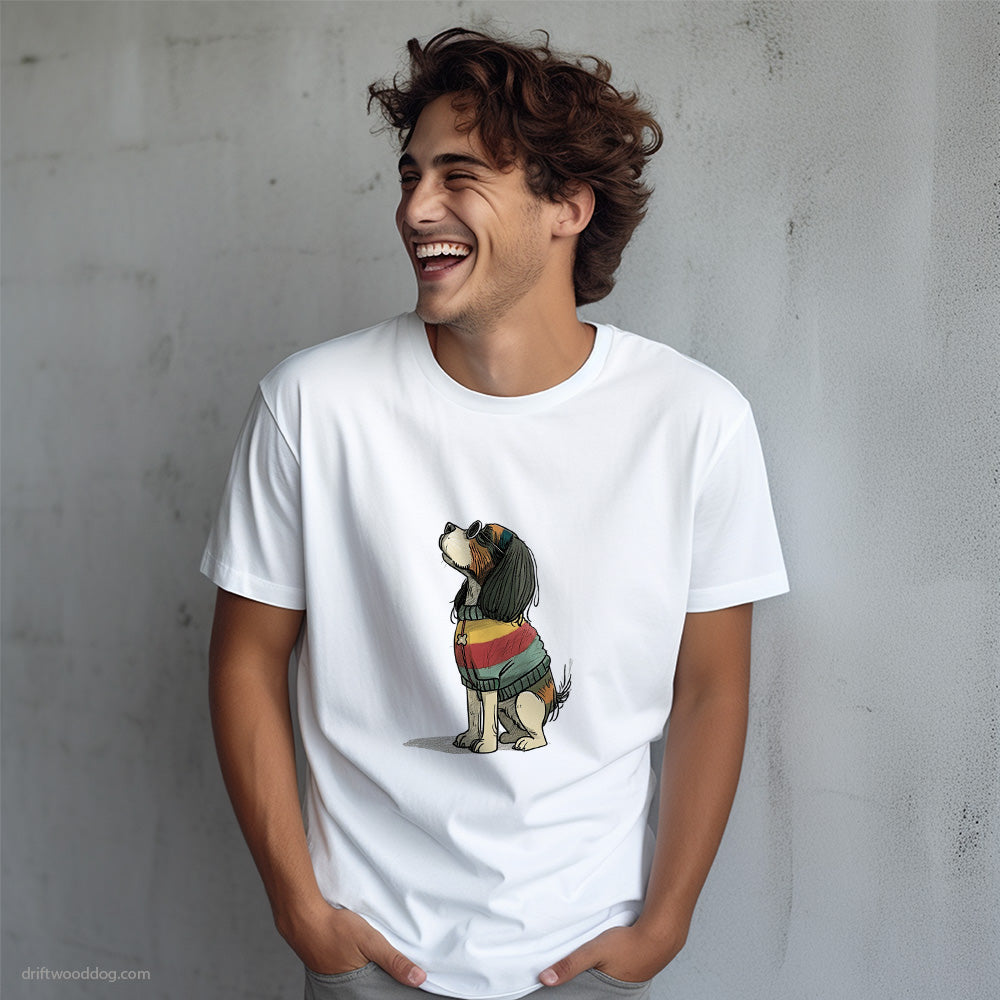 Cavalier King Charles Spaniel Excited for Pride T-Shirt – Dog T-Shirt for Men