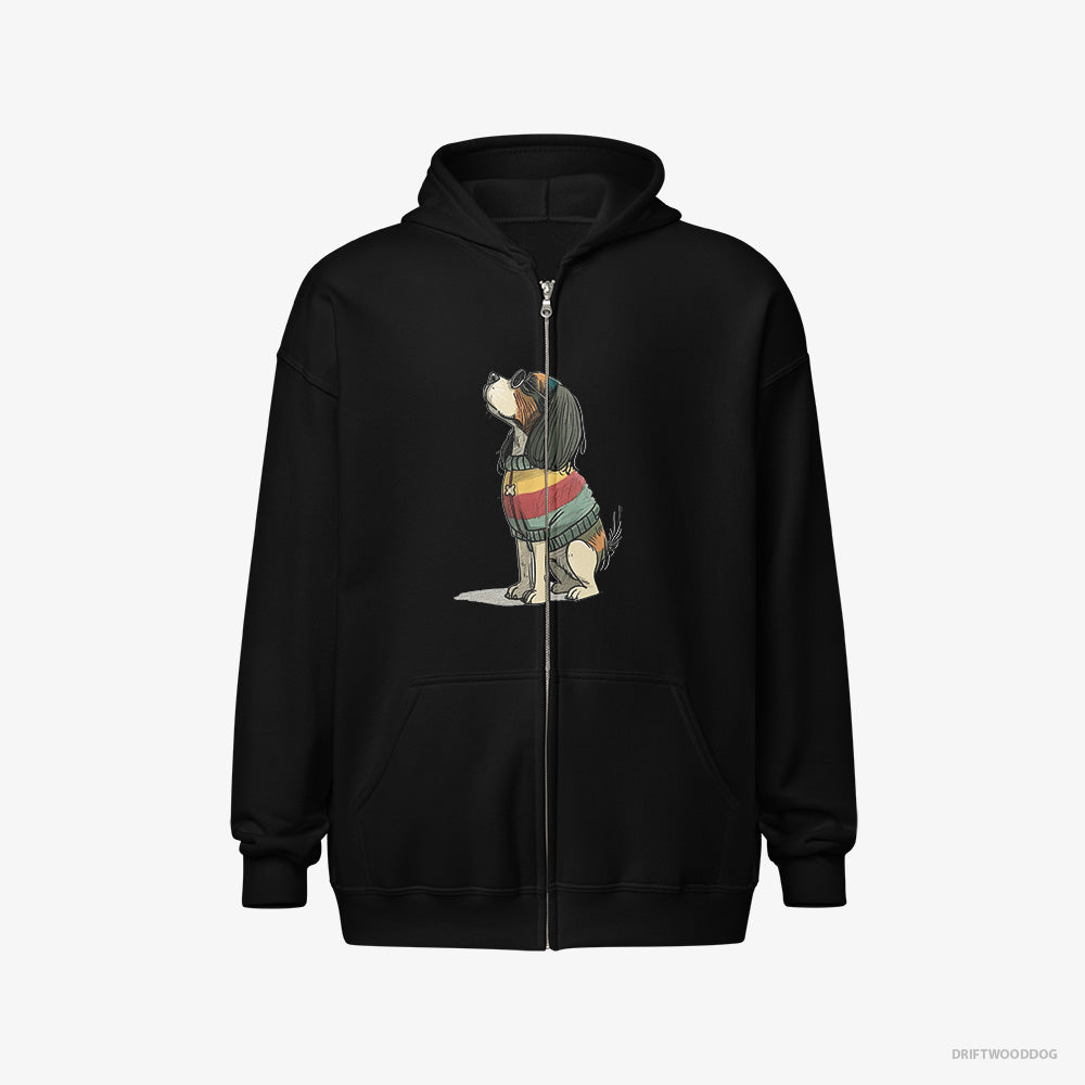 Cavalier King Charles Spaniel Excited for Pride Full-Zip Hoodie