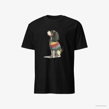 Cavalier King Charles Spaniel Excited for Pride Black T-Shirt