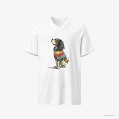 Cavalier King Charles Spaniel Excited for Pride White T-Shirt