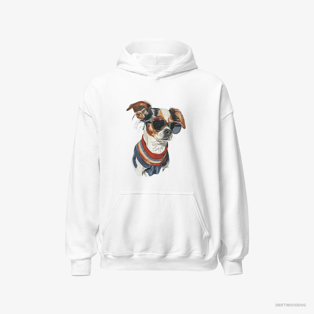 Chihuahua Hoodie – Men White Hoodie Classic – Ready for Pride (on White Background)