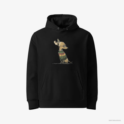 Chihuahua All Set for Pride Black Hoodie