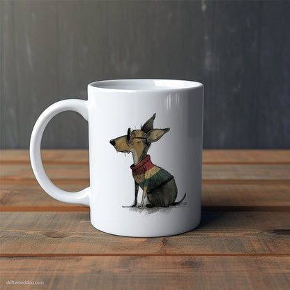 Chihuahua Wearing Rainbow Outfit Mug – Cute Dog-Themed Mugs | Perfect Gifts for Dog Lovers