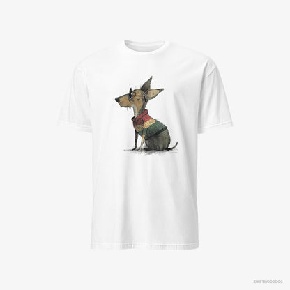 Chihuahua Wearing Rainbow Outfit White T-Shirt