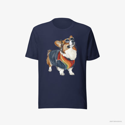 Corgi Sporting Rainbow Clothing Navy T-Shirt