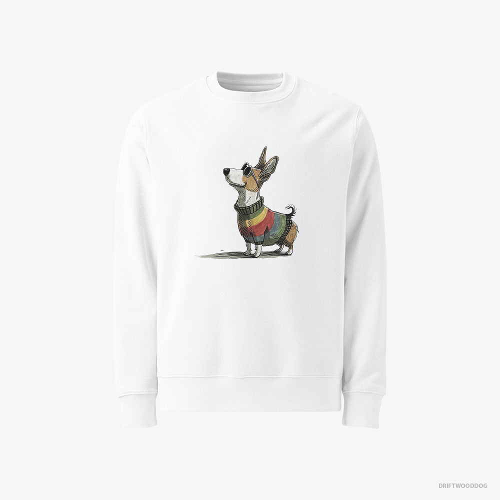 Corgi Adorned in Rainbow Gear Classic Sweatshirt