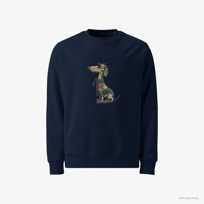 Dachshund All Set for Pride Navy Sweatshirt