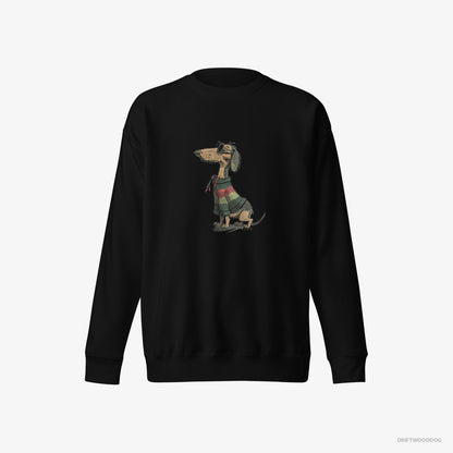 Dachshund All Set for Pride Black Sweatshirt