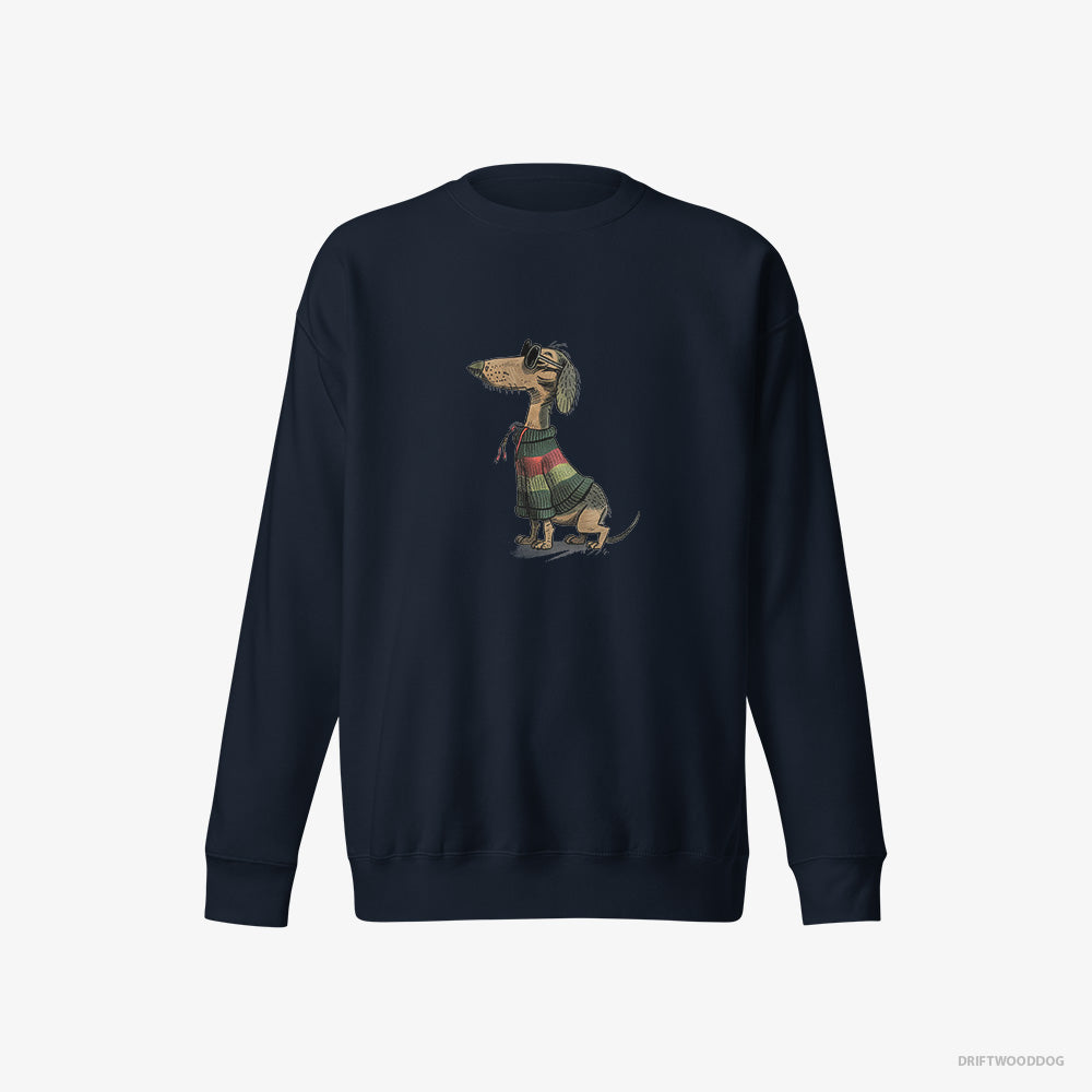 Dachshund All Set for Pride – Men's Sweatshirt Navy Eco – Eco-Friendly