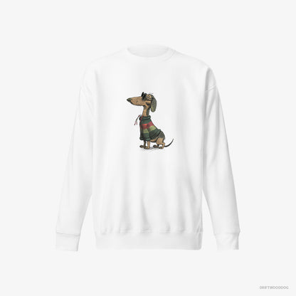 Dachshund All Set for Pride White Sweatshirt