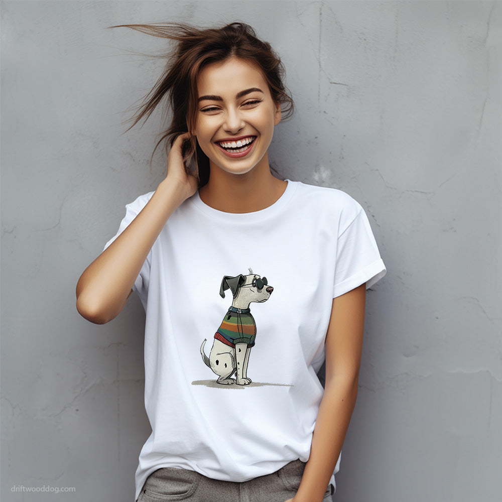 Dalmatian Dressed in Rainbow Attire T-Shirt – Custom Dog T-Shirts for Women