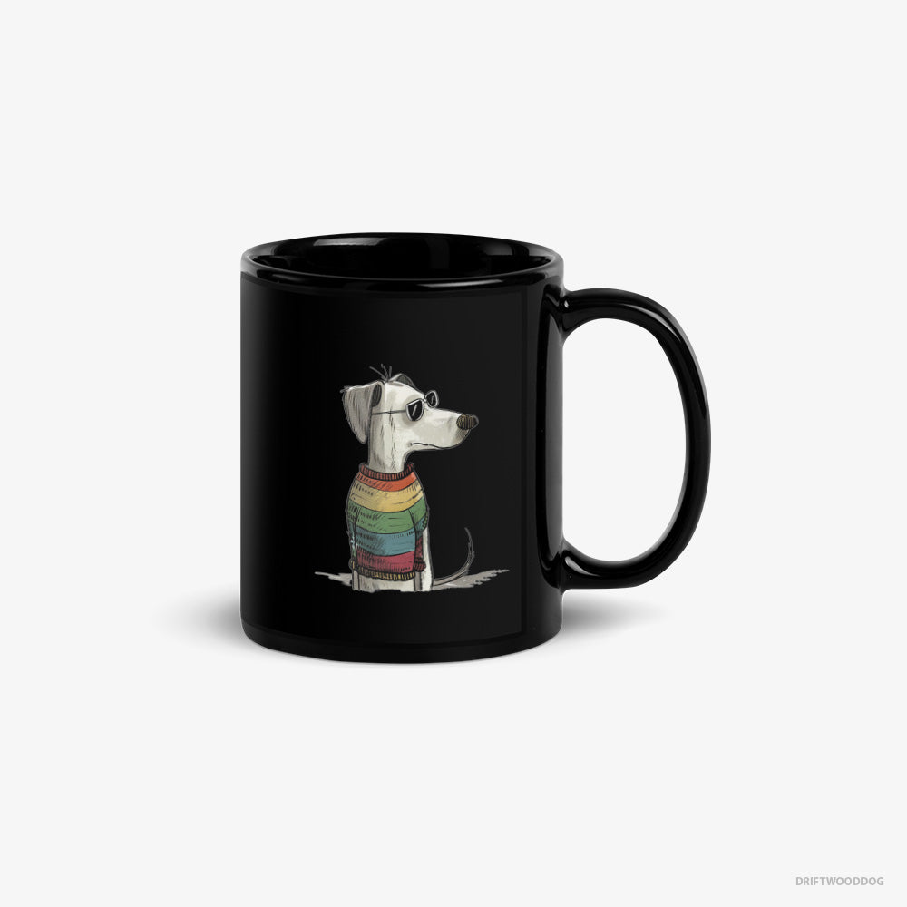 Dalmatian Mug – Unisex Black Mug Classic – All Set for Pride (on White Background)