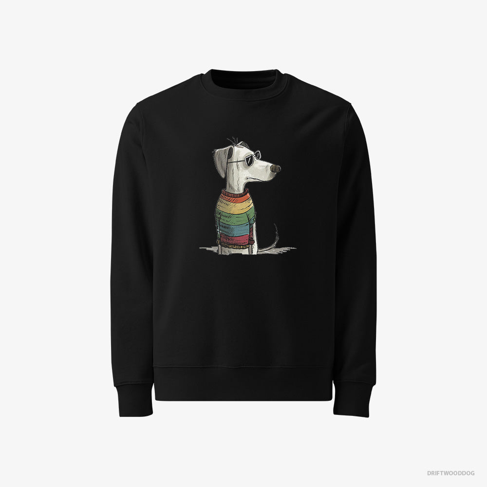 Dalmatian Sweatshirt – Men Black Sweatshirt Classic – All Set for Pride (on White Background)