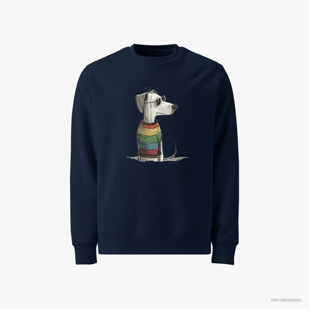 Dalmatian Sweatshirt – Men Navy Sweatshirt Classic – All Set for Pride (on White Background)