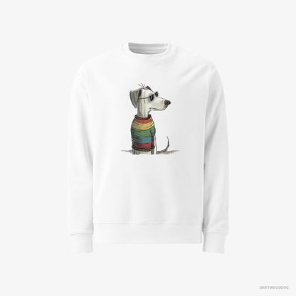 Dalmatian All Set for Pride White Sweatshirt