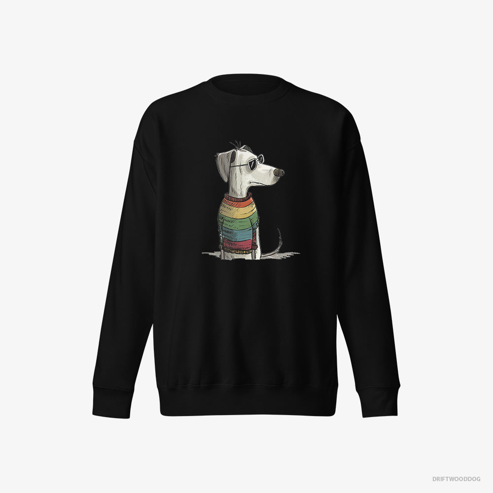 Dalmatian Sweatshirt – Men Black Sweatshirt Eco-Friendly – All Set for Pride (on White Background)