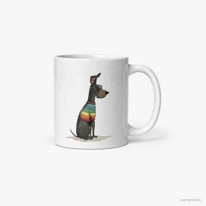 Dobermann All Set for Pride White Mug