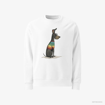 Dobermann All Set for Pride White Sweatshirt