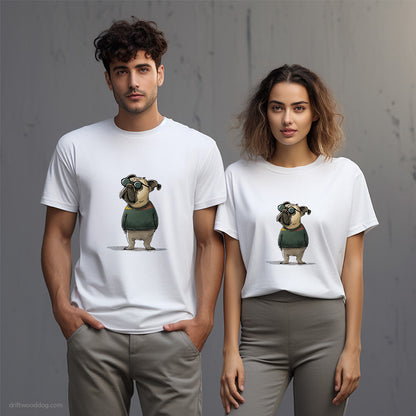 French Bulldog Wearing Sunglasses T-Shirt – Unisex T-Shirt for Dog Lovers 