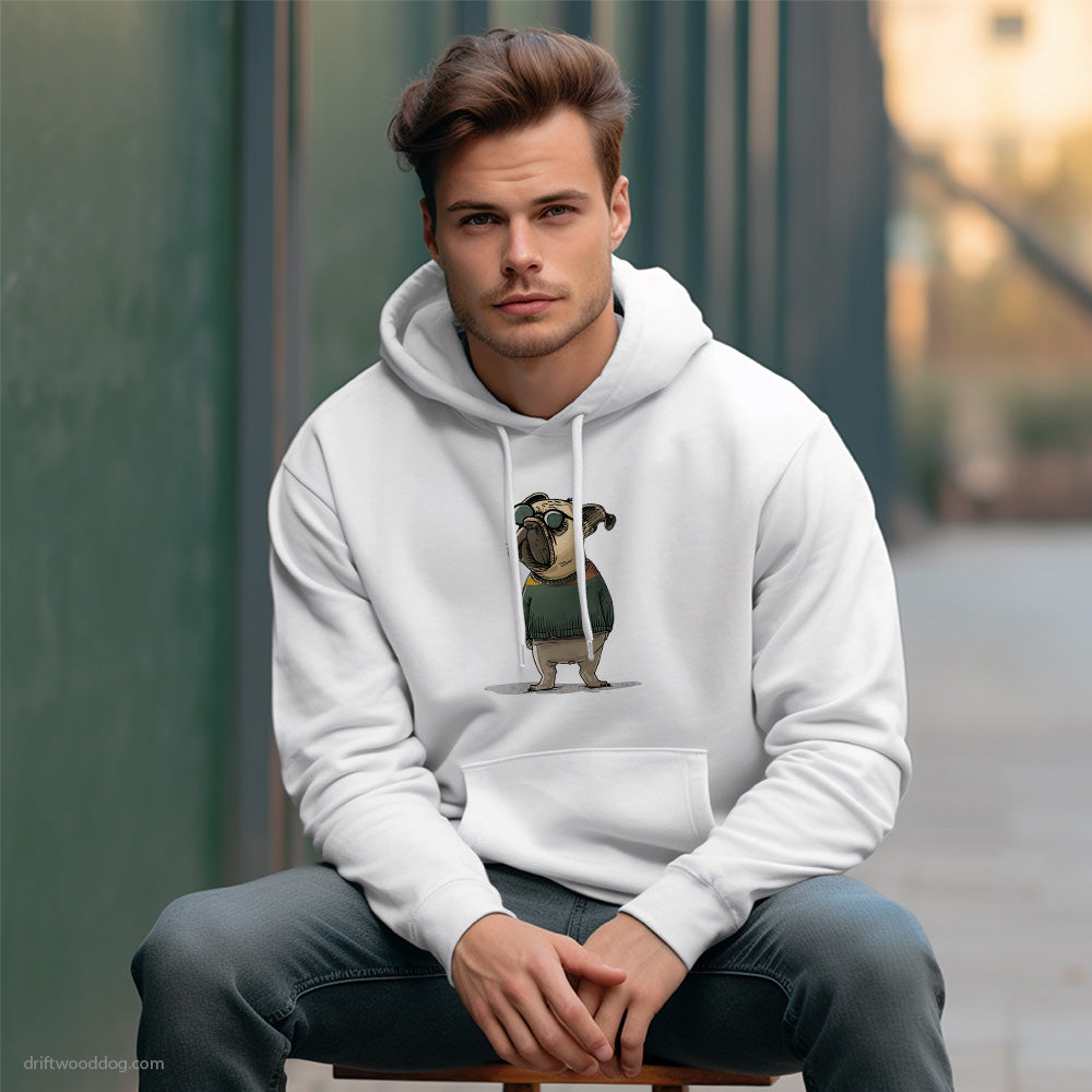 French Bulldog Wearing Sunglasses Hoodie – Custom Dog Hoodies for Men