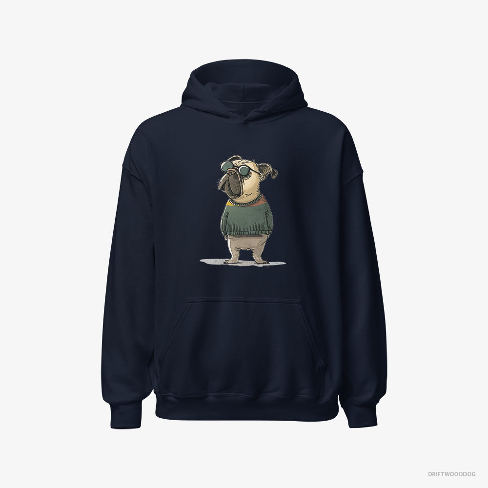 French Bulldog Wearing Sunglasses Classic Hoodie