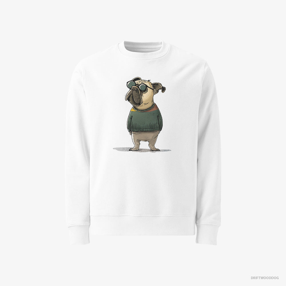 French Bulldog Wearing Sunglasses Classic Sweatshirt