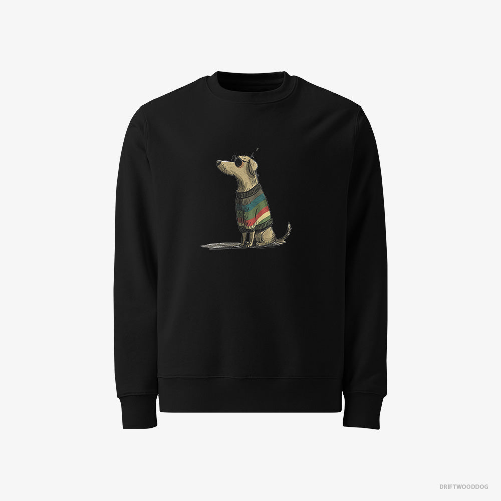 Golden Retriever Wearing Rainbow Outfit – Women's Sweatshirt Black – Classic