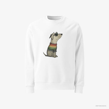 Labrador Retriever Excited for Pride White Sweatshirt