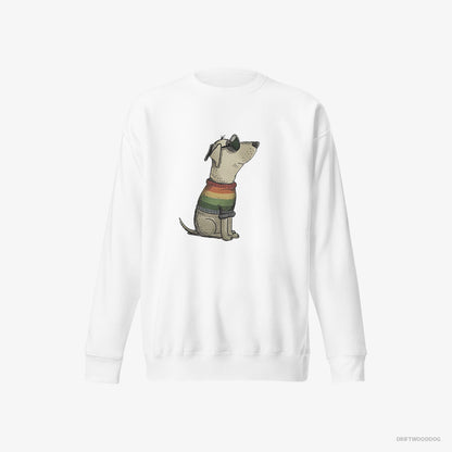 Labrador Retriever Excited for Pride White Sweatshirt