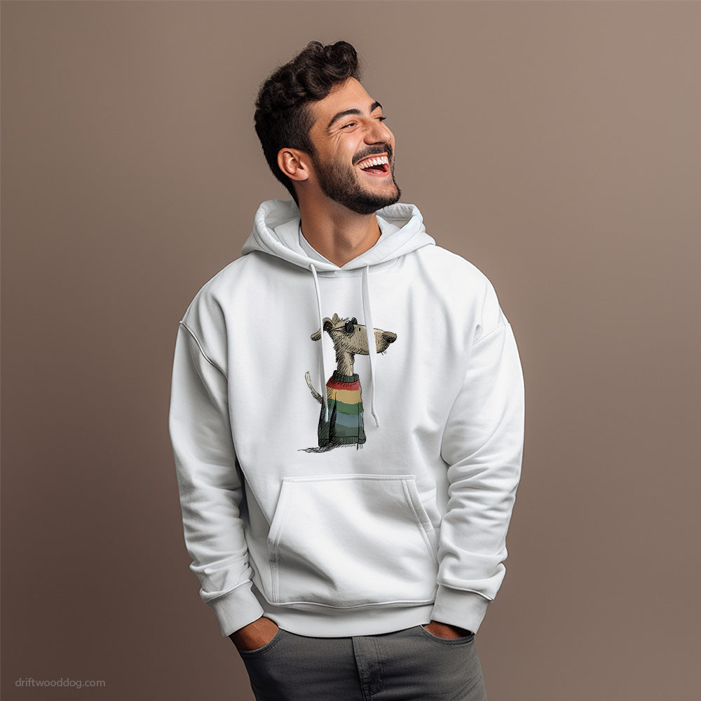 Poodle Adorned in Rainbow Gear Hoodie – Dog Hoodies for Men