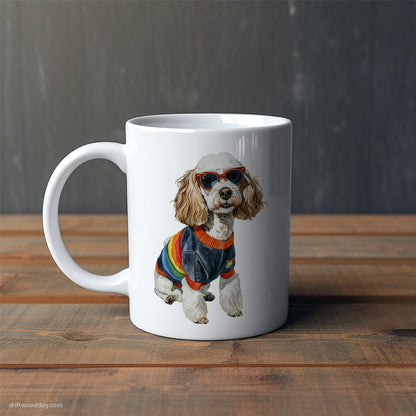 Poodle Excited for Pride Mug – Cute Dog-Themed Mugs | Perfect Gifts for Dog Lovers