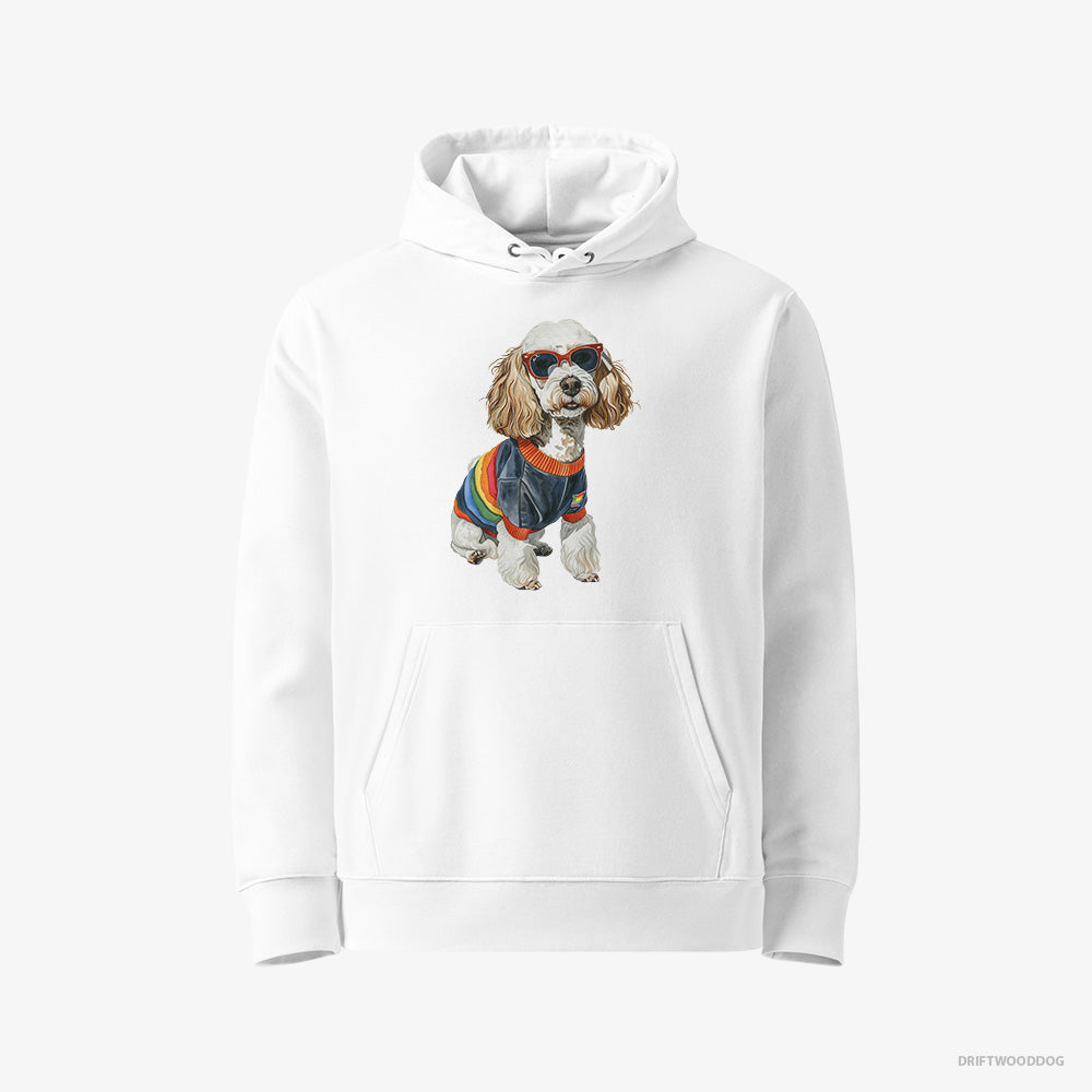 Poodle Excited for Pride – Women's Hoodie White Eco – Eco-Friendly