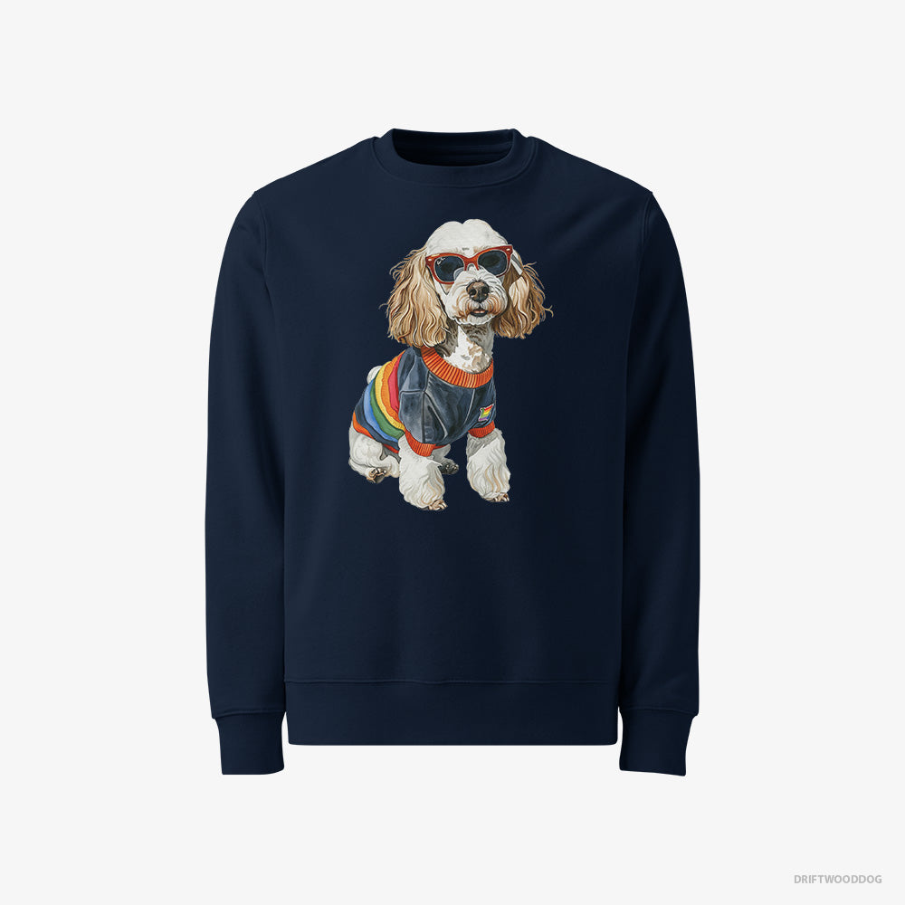 Poodle Excited for Pride – Men's Sweatshirt Navy – Classic