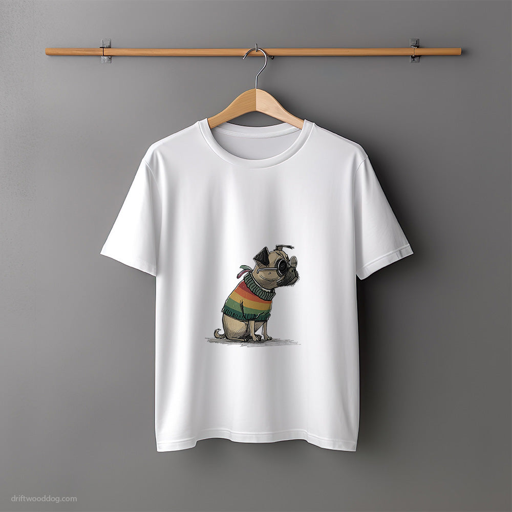 Pug Excited for Pride T-Shirt – Unisex Tee for Dog Lovers