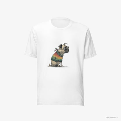 Pug Excited for Pride White T-Shirt