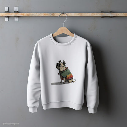 Pug Ready for Pride Sweatshirt – Unisex Sweatshirt for Dog Lovers