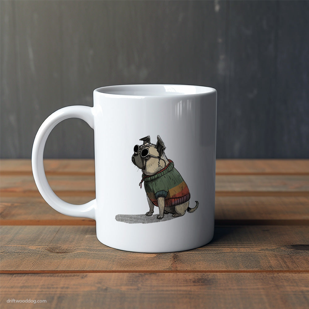 Pug Ready for Pride Mug – Cute Dog-Themed Mugs | Perfect Gifts for Dog Lovers