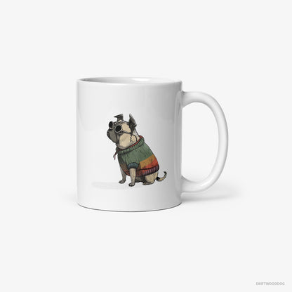 Pug Ready for Pride White Mug